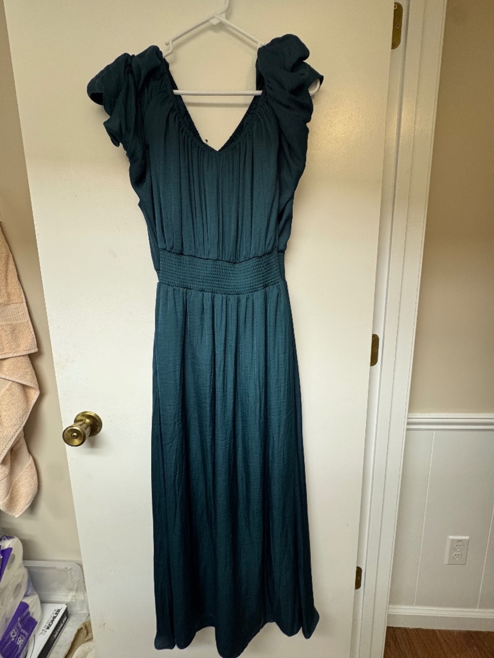 Banana Republic Factory Ruffle Maxi Dress